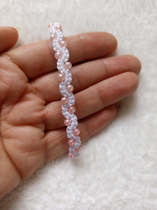 White bracelet with beads